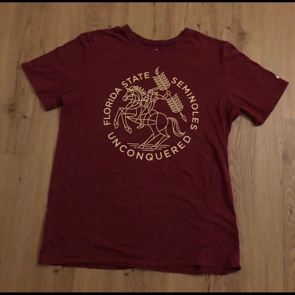 Nike FSU Unconquered T Shirt Garnet Men’s size L